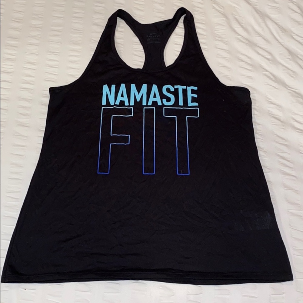 Black Nike Namaste Fit racerback tank top